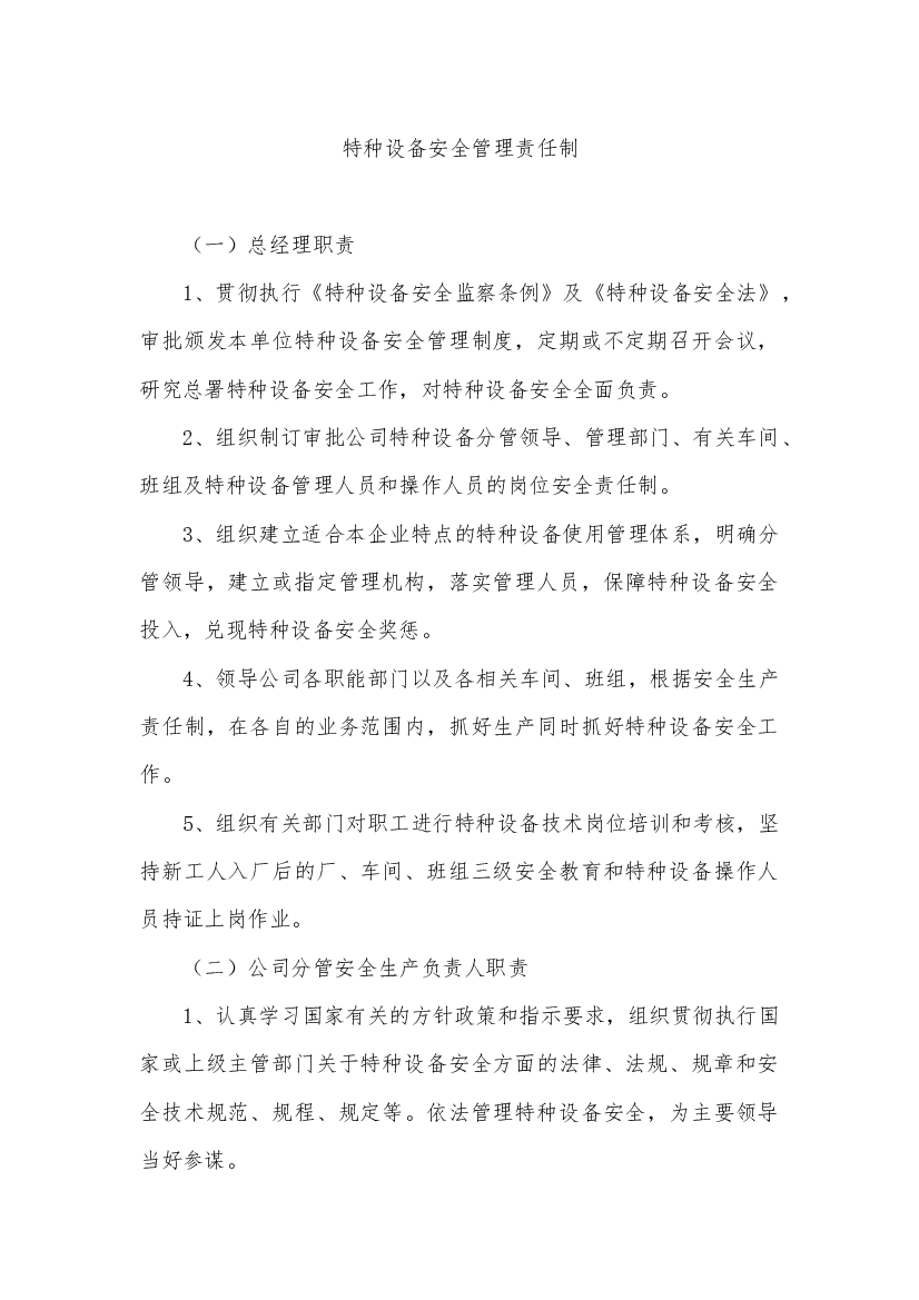 特种设备安全管理责任制.docx 第1页