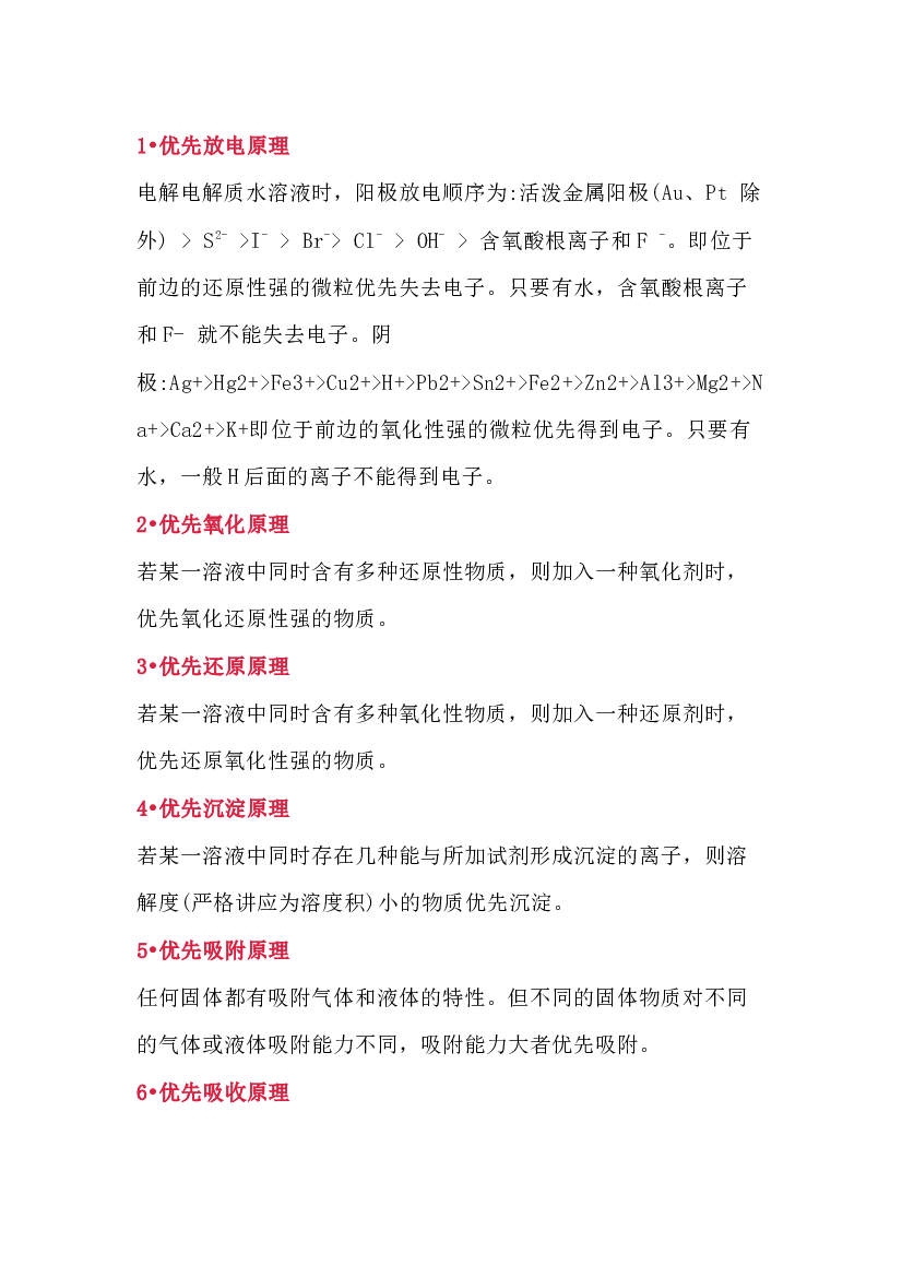 高中化学中的16条优先原理.docx 第1页