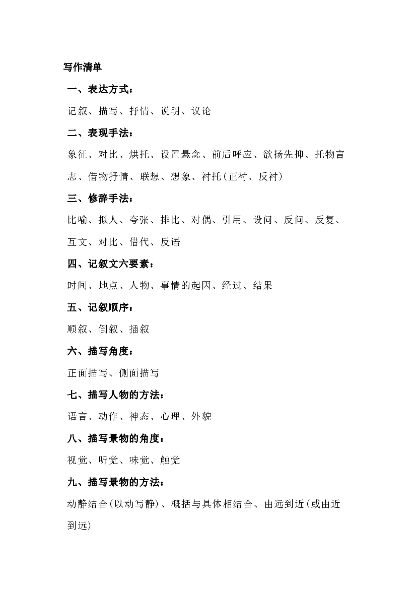 小学语文23种作文写作方法归类.docx 第1页