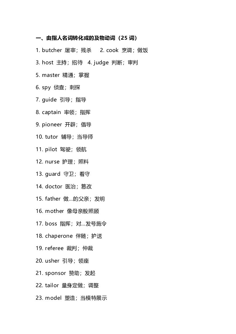 高中英语考试单词分类速记.docx 第1页