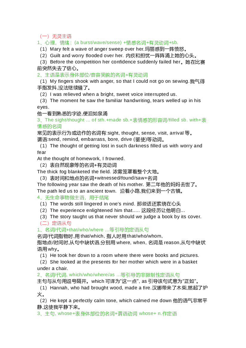 高中英语读后续写提升必备的高分句型.docx 第1页